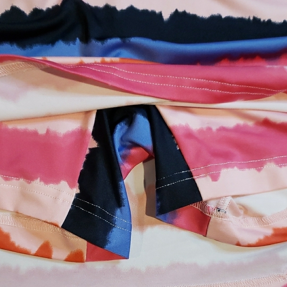 Golftini Pink Label Multi Color Golf Skort XL - Picture 8 of 8